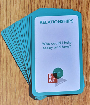 wellbeing cards to help positive conversations